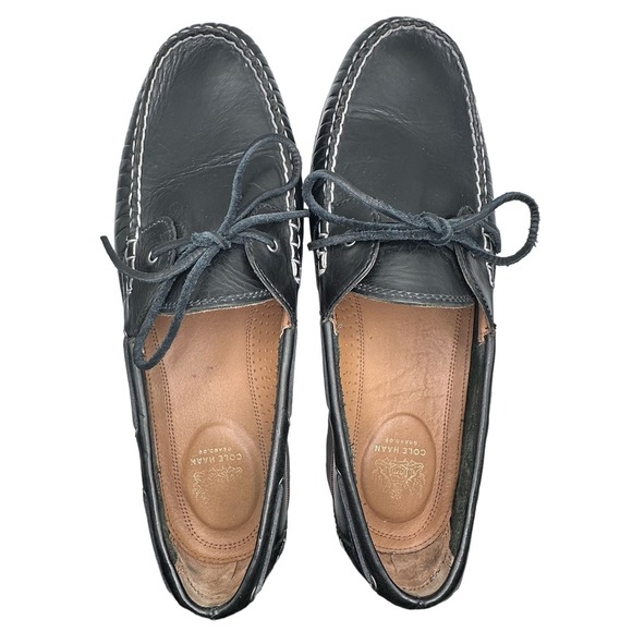 Cole Haan | Men | Grand OS Black Leather Lug Sole Loafers | Size 11 M main image 8